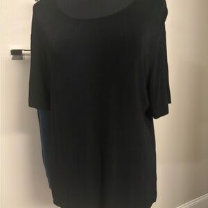 Chico's Elegant Black Short Sleeve Top